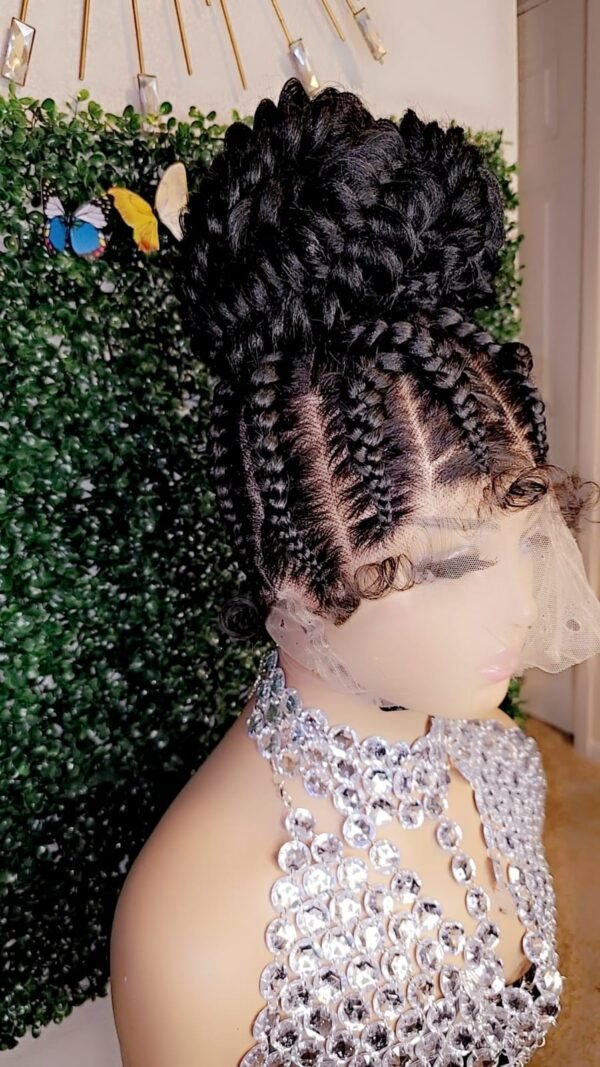 Jumbo cornrows bun - Image 2